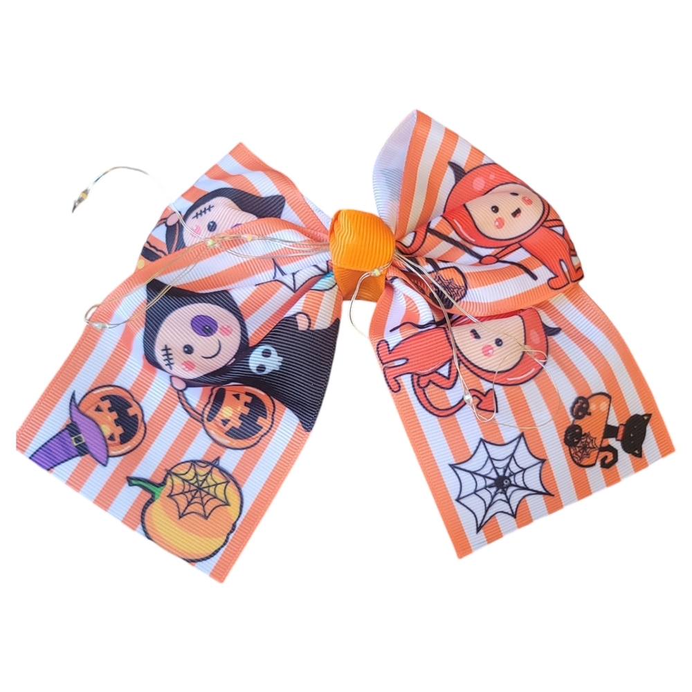 Halloween Light Up Hair Clip Bow, #1
